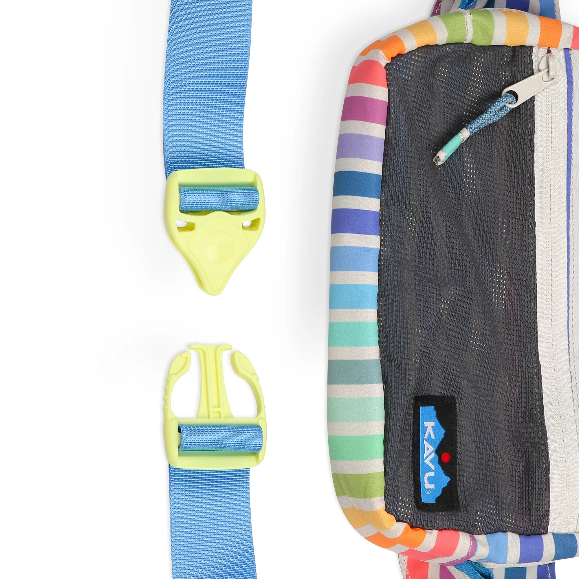 KAVU Cattle Point Belt Bag (Rainbow Stripe) - Image 4