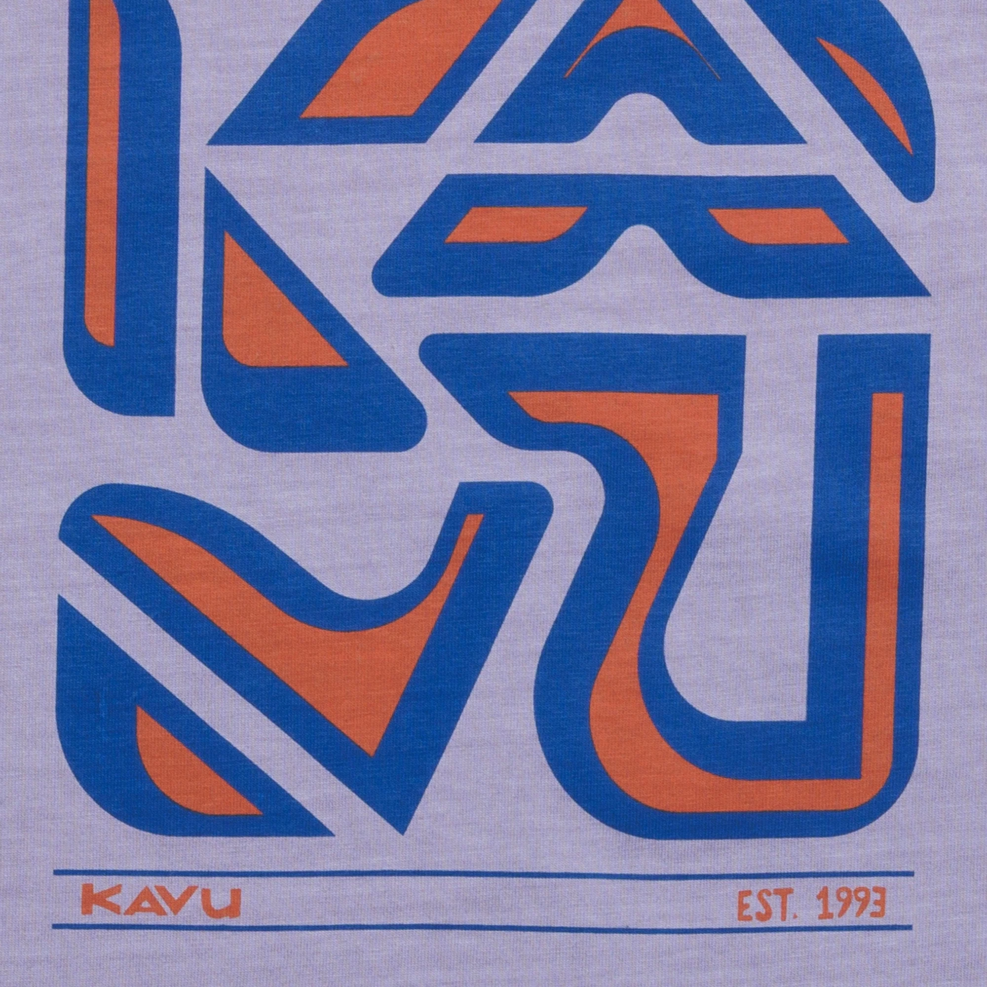 KAVU Cubed T-Shirt (Dusted Grape) - Image 3