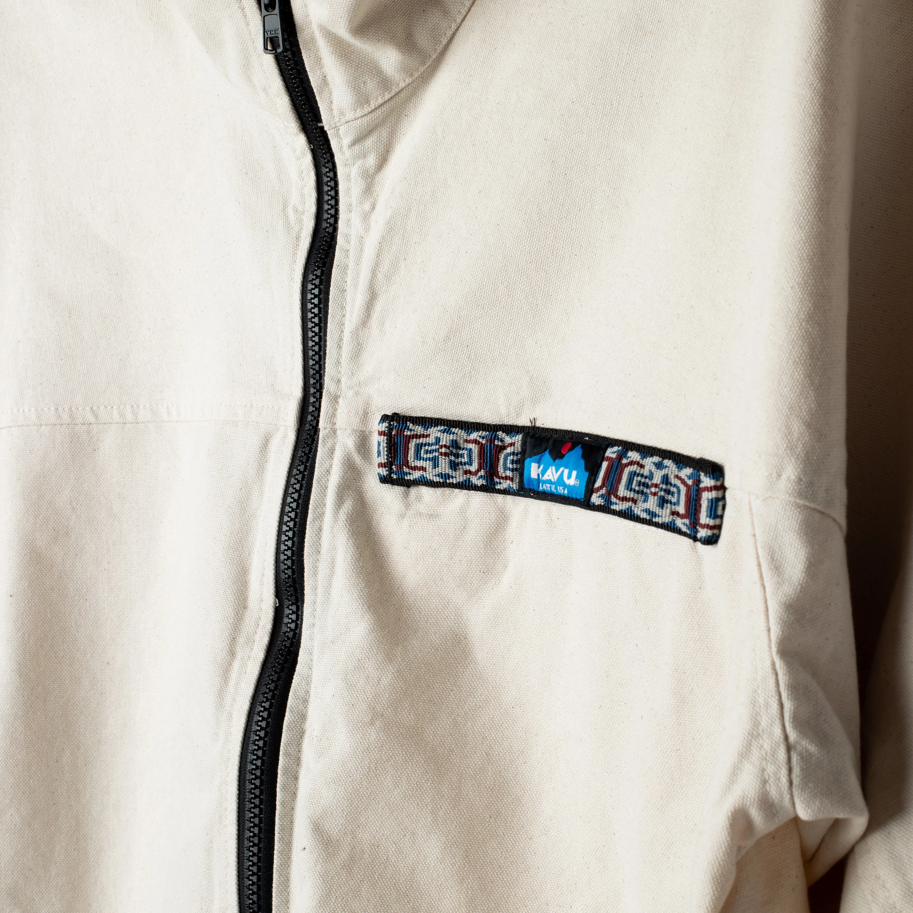 KAVU Long Sleeve Full Zip Throwshirt (Birchwood) - Image 3