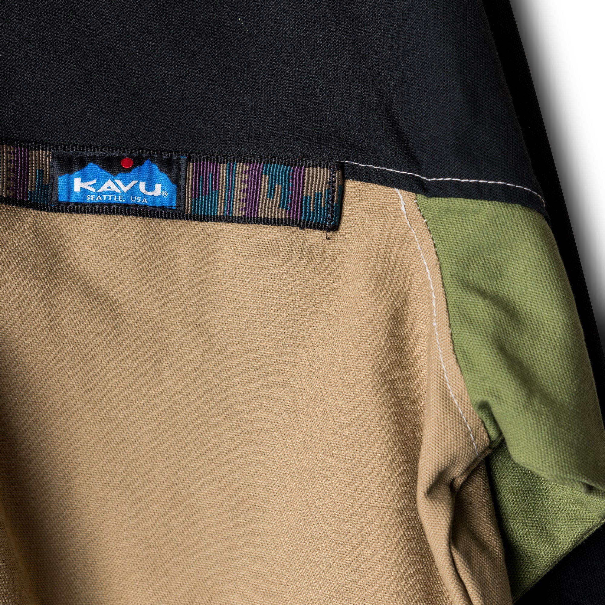 KAVU Long Sleeve Half Zip Throwshirt (NW Ugly) - Image 3