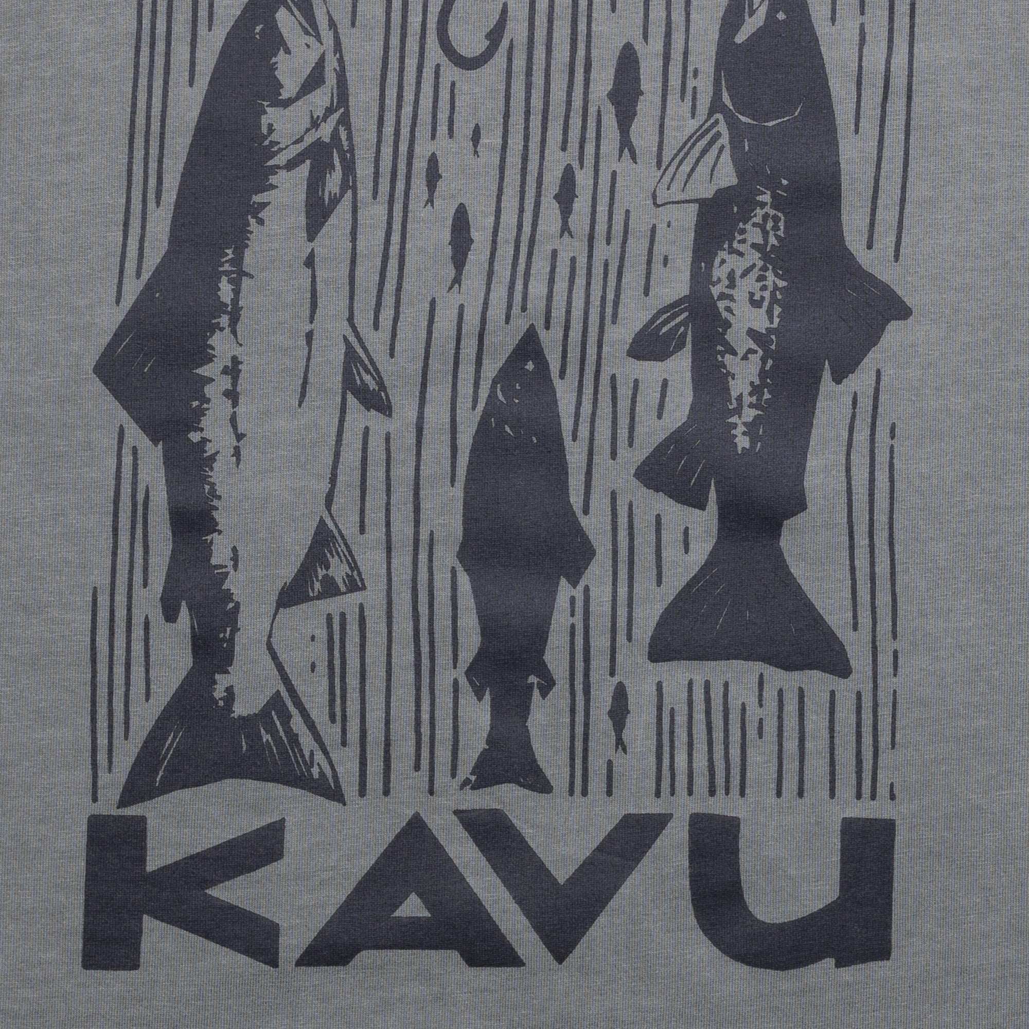 KAVU Salmon T-Shirt (Moonless Night) - Image 3